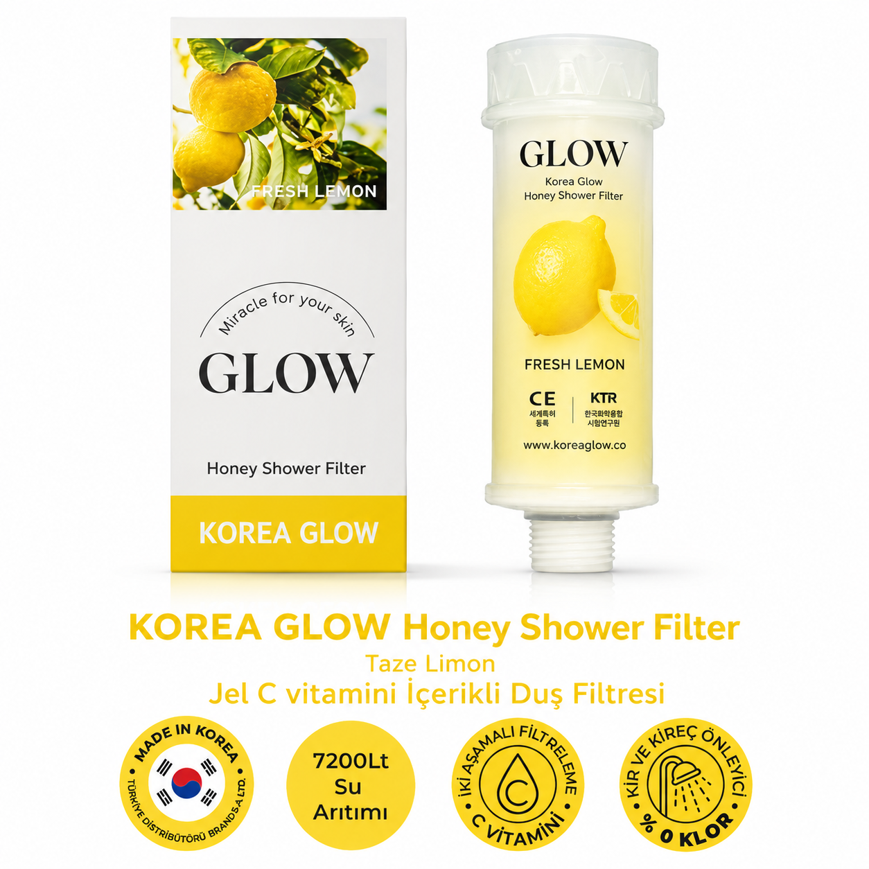 Korea Glow® | C Vitaminli ve Ballı Duş Filtresi