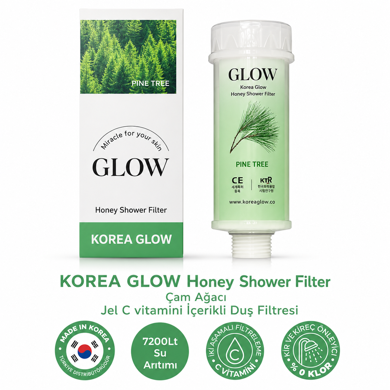 Korea Glow® | C Vitaminli ve Ballı Duş Filtresi