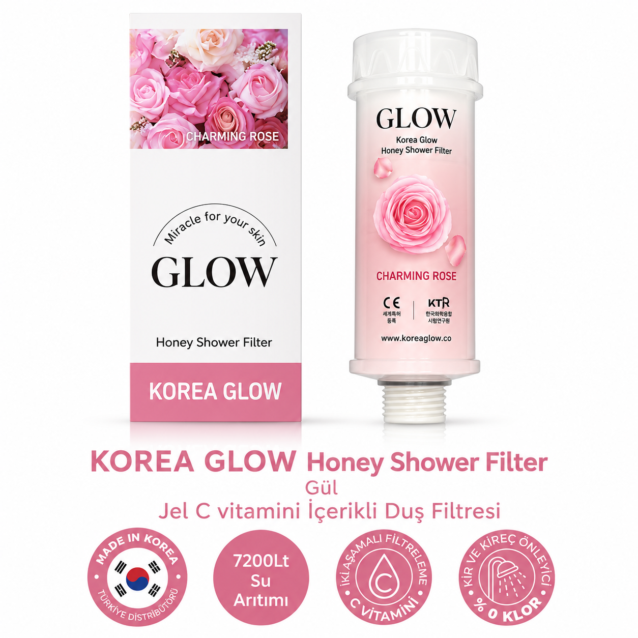 Korea Glow® | C Vitaminli ve Ballı Duş Filtresi