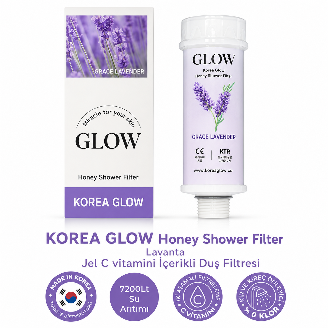 Korea Glow® | C Vitaminli ve Ballı Duş Filtresi