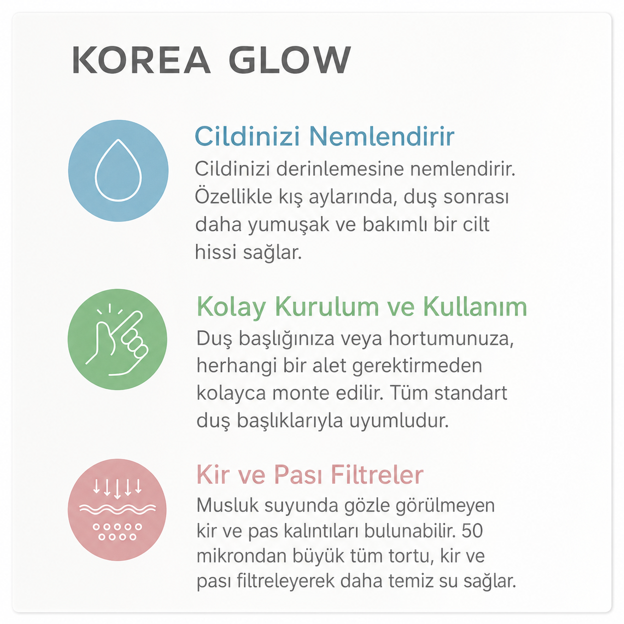 Korea Glow® | C Vitaminli ve Ballı Duş Filtresi
